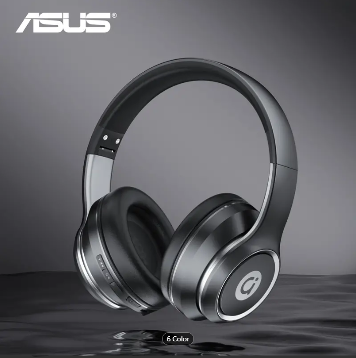 ASUS AS-D96 5.3 Wireless Earphone Headphones With Microphone Lightweight Folding Active Noise Reduction ANC HD Call Earphone