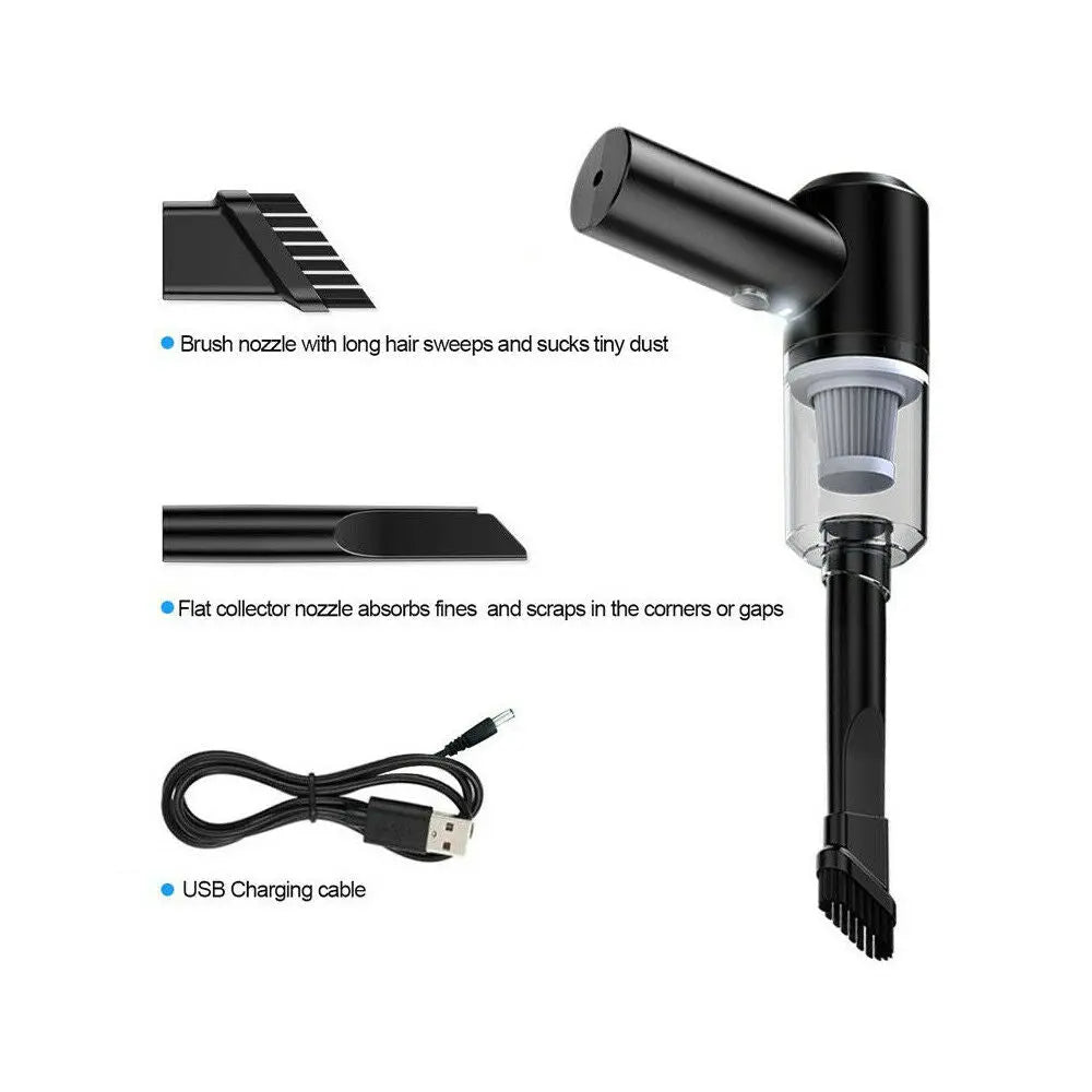 120W 5500Pa Cordless Handheld Vacuum Cleaner Rechargeable Car Auto Home Duster Cordless Car Vacuum Cleaner Handheld Home Rechargeable Wet Dry Duster Portable - Image #5