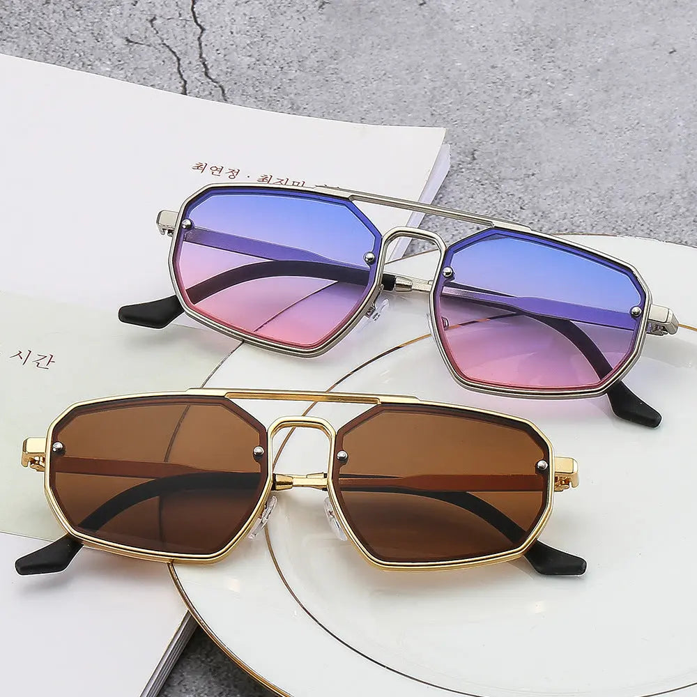 Women's Sunglasses High-grade Irregular Sunglasses To Make Big Face Thin-looked UV-proof Ins Style - Image #10