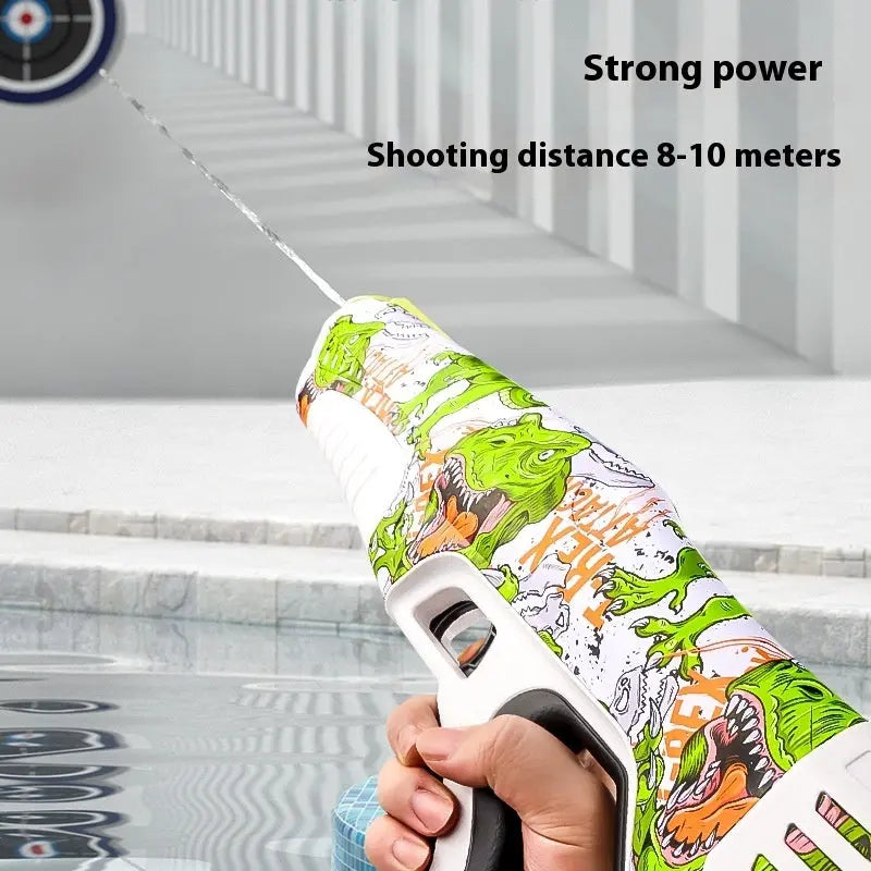 Dinosaur Electric Water Gun Waterproof Automatic Water-absorbing Water-playing Toy - Image #3