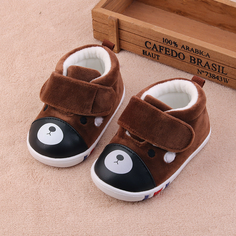 Soft-soled warm baby toddler shoes