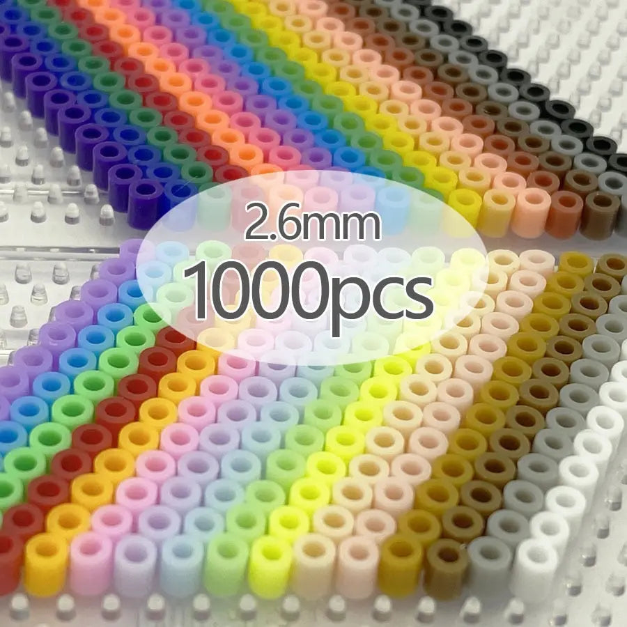 1000pcs/bag 2.6mm mini hama beads kids Perler Fuse Beads toys available 100%quality guarantee diy toy for children activity Iron - Image #1