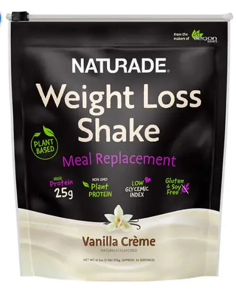 NATURADE Plant-Based Weight Loss High Protein Shake, Vanilla Creme, 2.5 lbs - Image #1