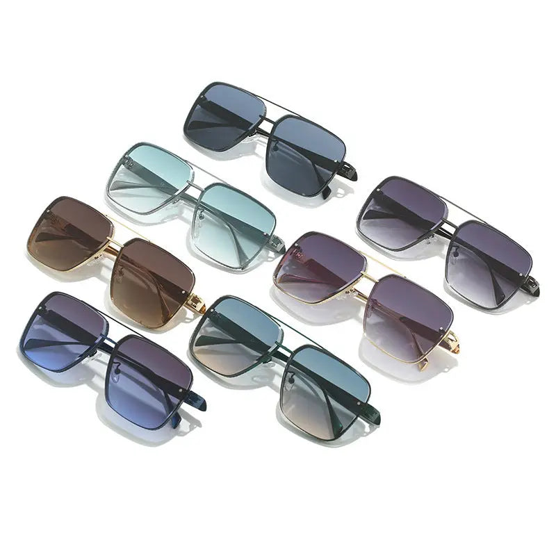 Men's Casual Fashion Metal Frame Sun Glasses - Image #5