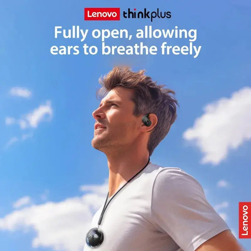 Lenovo X15pro OWS Earphone Bluetooth 5.4 Ear-mounted Sports Waterproof Wireless Earphones with Lanyard - Image #2