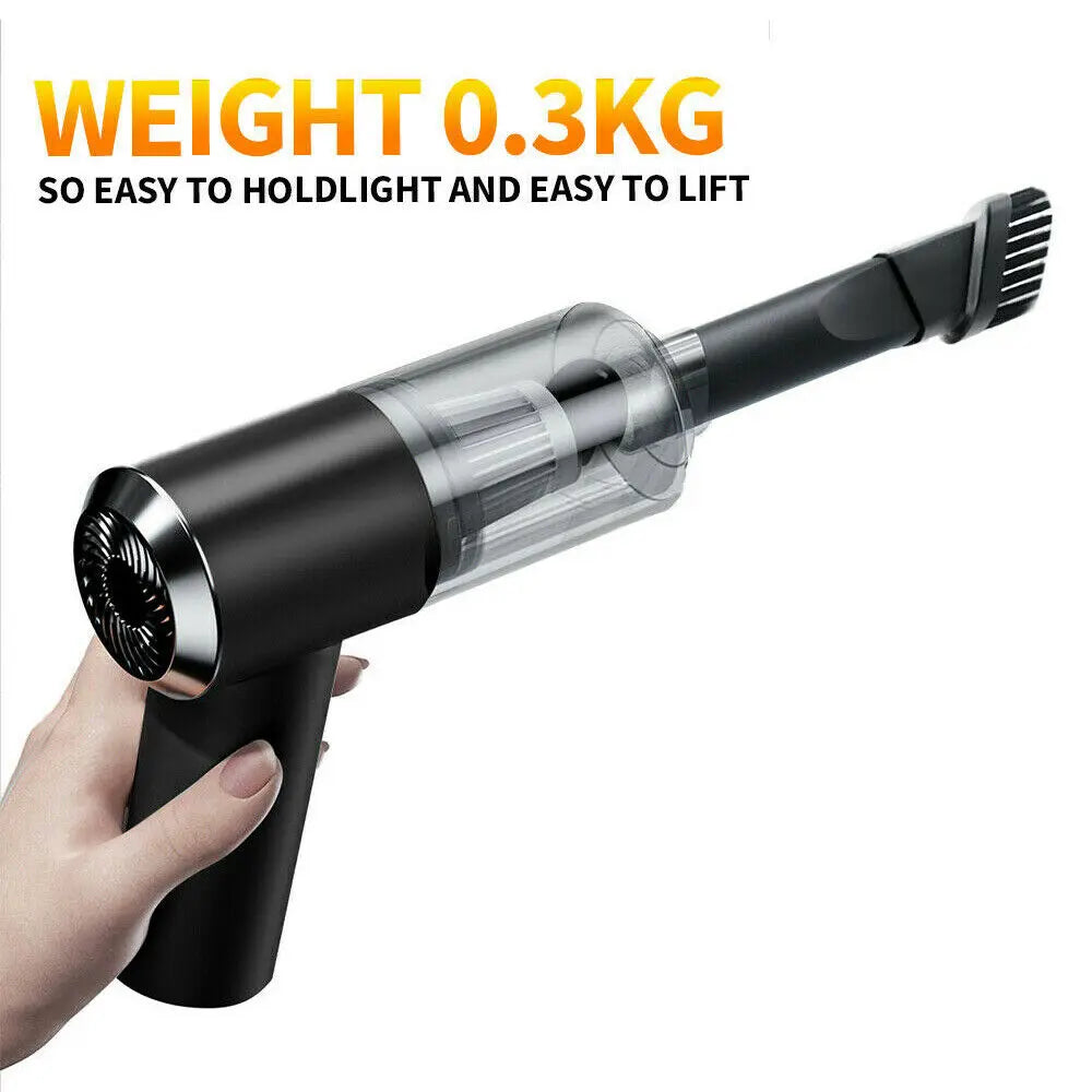 120W 5500Pa Cordless Handheld Vacuum Cleaner Rechargeable Car Auto Home Duster Cordless Car Vacuum Cleaner Handheld Home Rechargeable Wet Dry Duster Portable - Image #3