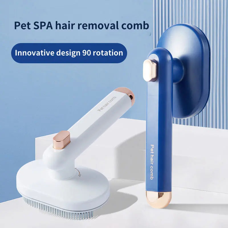 Pet Comb Cat Dog To Remove Floating Hair Pet Hair Brush Hair Removal Artifact Pet Grooming Brush Supplies Self Cleaning Comb Pet Products - Image #2