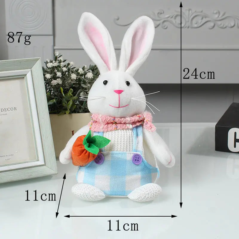 Easter Cartoon Cute Newspaper Egg Radish Luminous Rabbit Tabletop Decoration - Image #7