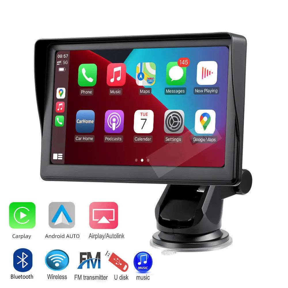 7 IPS Car Smart Screen Wireless Carplay Auto Mobile Phone Projection Screen Navigation - Image #1