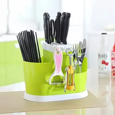 Multifunctional Drain Chopstick Holder Kitchen Hanging Cutlery Rack Single Pack Convenient Storage - Image #3