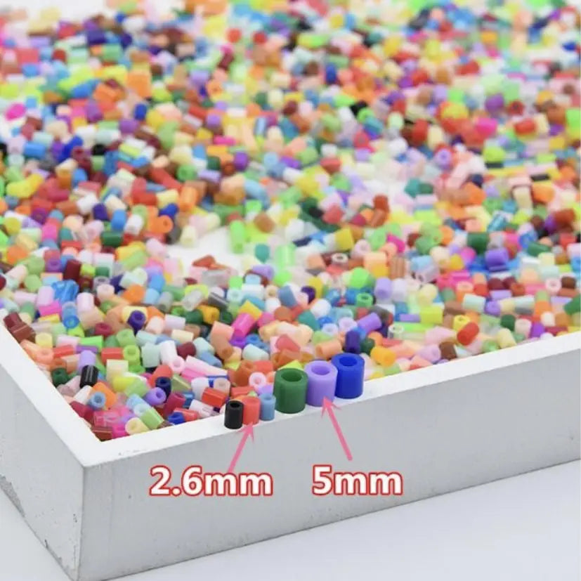 1000pcs/bag 2.6mm mini hama beads kids Perler Fuse Beads toys available 100%quality guarantee diy toy for children activity Iron - Image #2