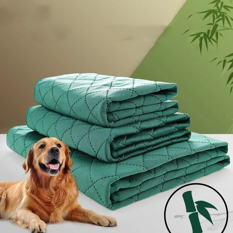 Natural Bamboo Fiber Pet Fixed-point Training Deodorant Moisture-proof Dog Pad - Image #1