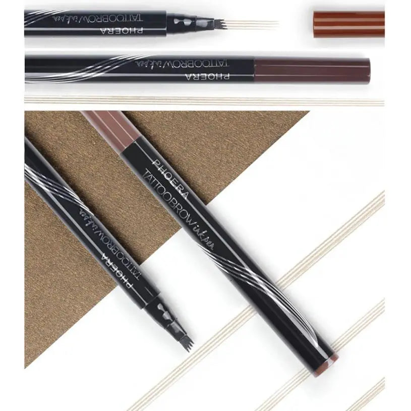 New Long Lasting Ultra-Fine Four-Comb Eyebrow Pencil - Image #3