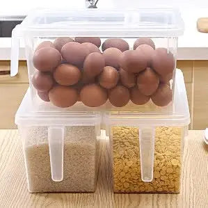 With Handle Food Storage Box Large Food Storage Fresh Container Refrigerator Fruits And Vegetables Storage Box - Image #2