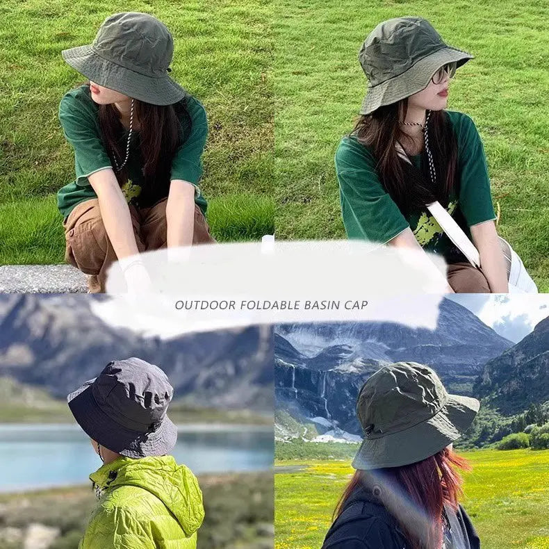 Foldable Fisherman Hat Summer Quick-drying Waterproof Outdoor Cycling Fishing Sunhat Women Men - Image #4