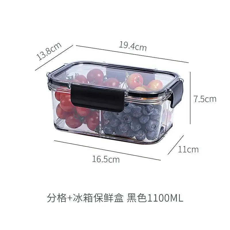 Safety Secured Sealed Jar Kitchen Whole Grains Storage Jar Plastic Transparent Tea Caddy Milk Powder Snack Storage Box - Image #8