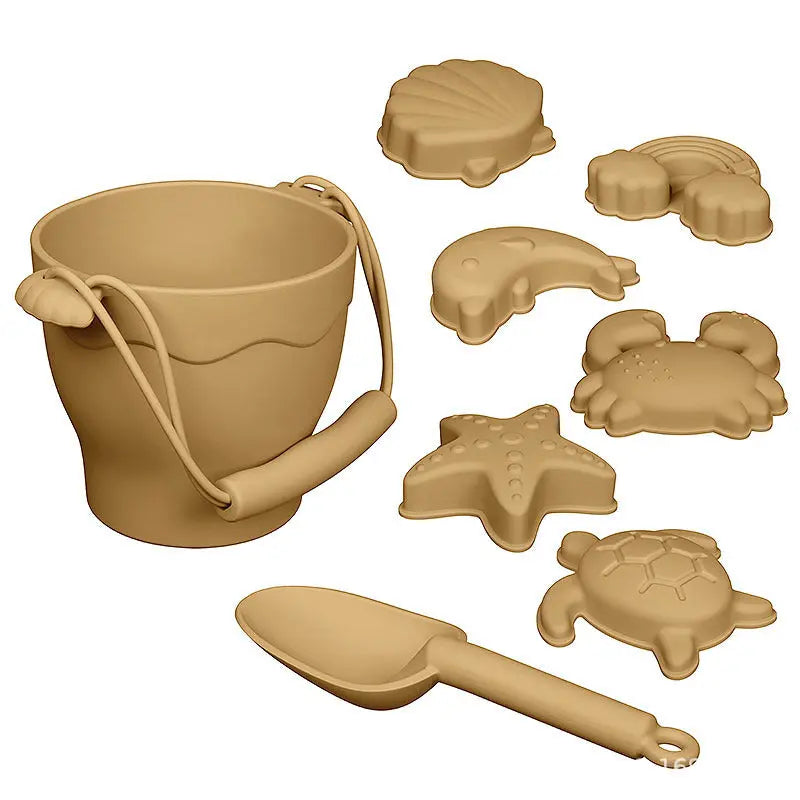 Silicone Beach Bucket Children's Early Education Educational Toys - Image #10