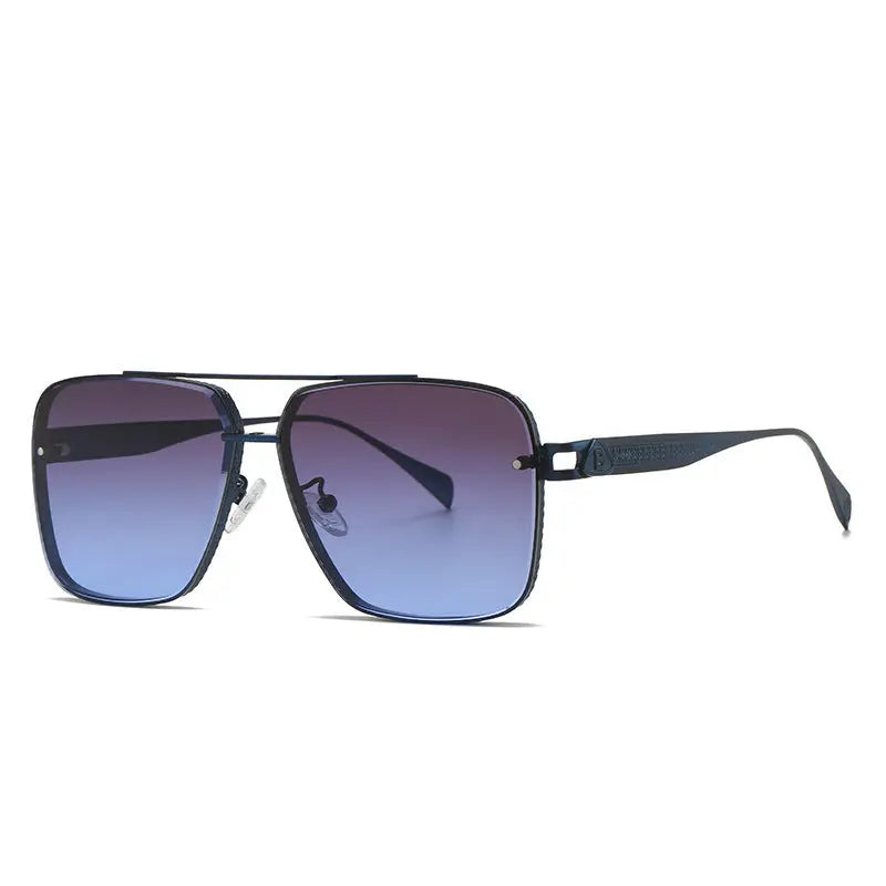 Men's Casual Fashion Metal Frame Sun Glasses - Image #4