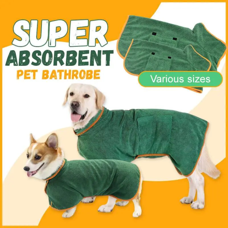 Absorbent Pet Bathrobe With Waist-wrapped Microfiber - Image #5