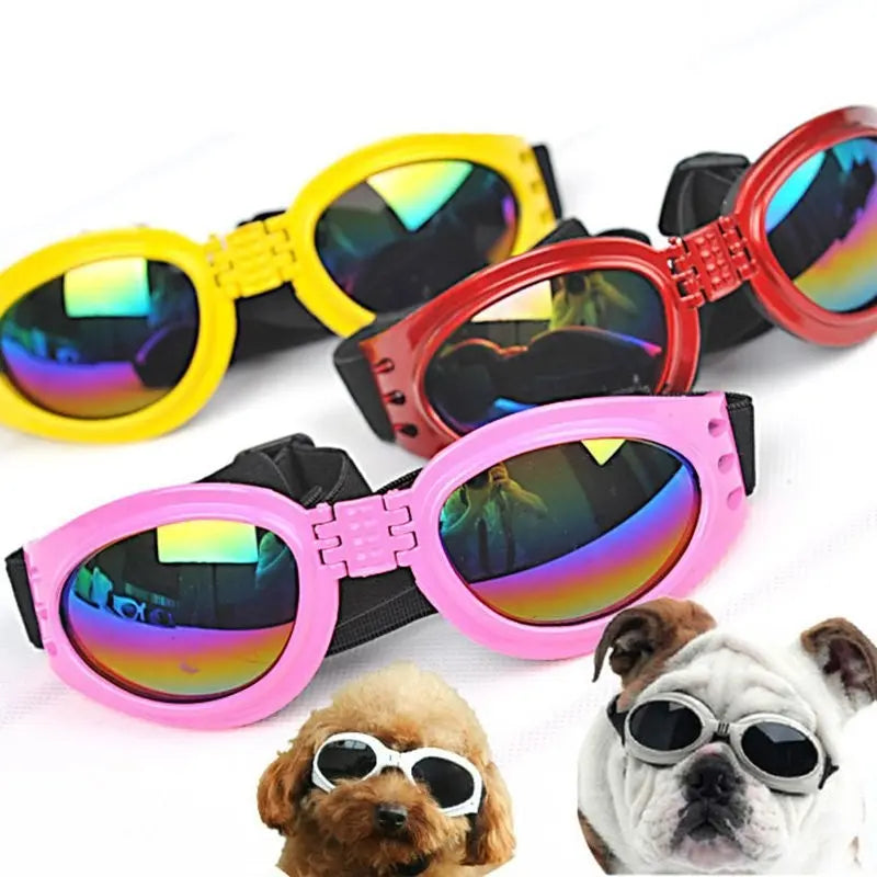 Dog Sunglasses Foldable Medium Size Waterproof Goggles UV Protection Glasses For Pets - Image #1