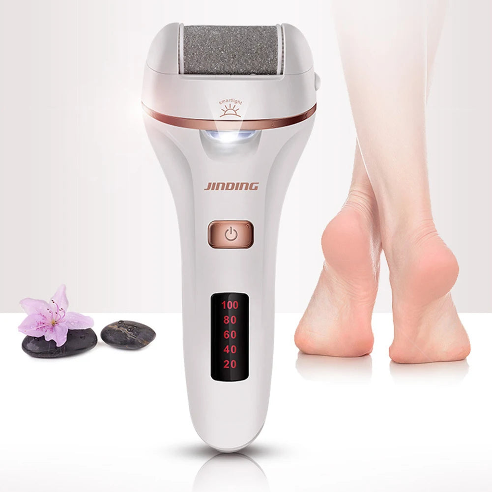 Electric Foot File Grinder Dead Dry Skin Callus Remover Rechargeable Feet Pedicure Tool Foot Care Tools for Hard Cracked Clean