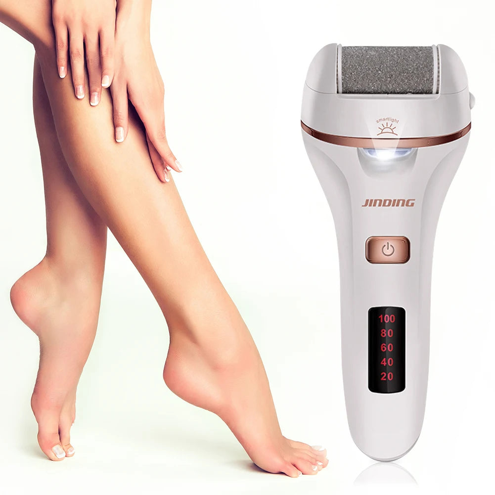 Electric Foot File Grinder Dead Dry Skin Callus Remover Rechargeable Feet Pedicure Tool Foot Care Tools for Hard Cracked Clean