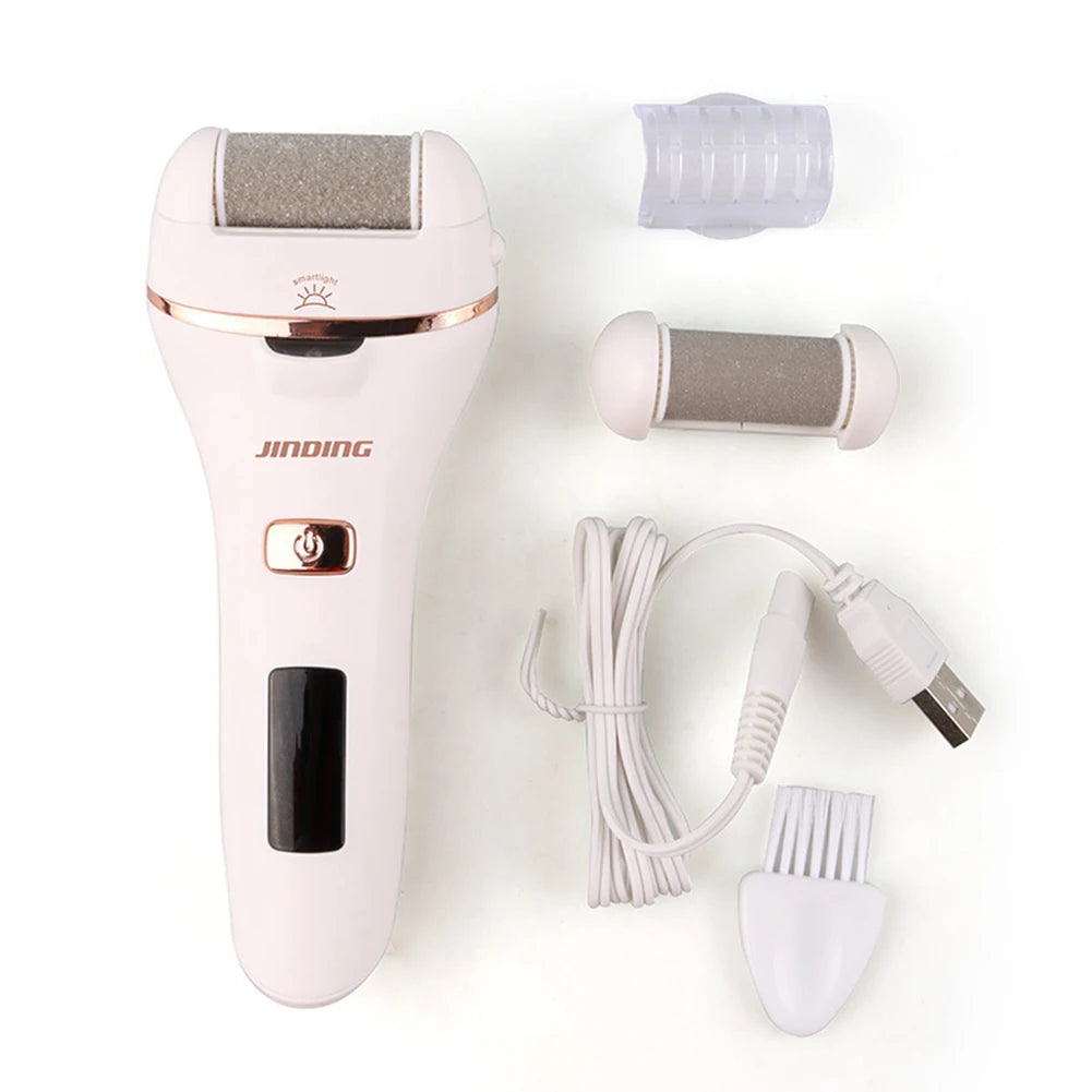 Electric Foot File Grinder Dead Dry Skin Callus Remover Rechargeable Feet Pedicure Tool Foot Care Tools for Hard Cracked Clean