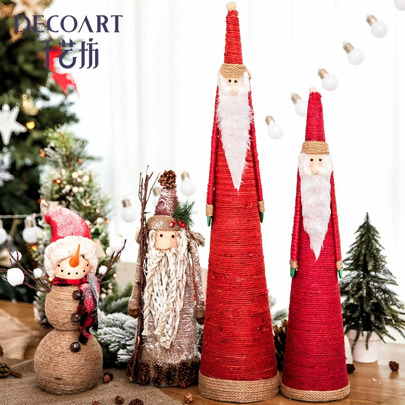 Christmas Santa Claus Micro Landscape Dining Table Decorations Gift Creative Snowman Table Desktop Small Ornaments Gift