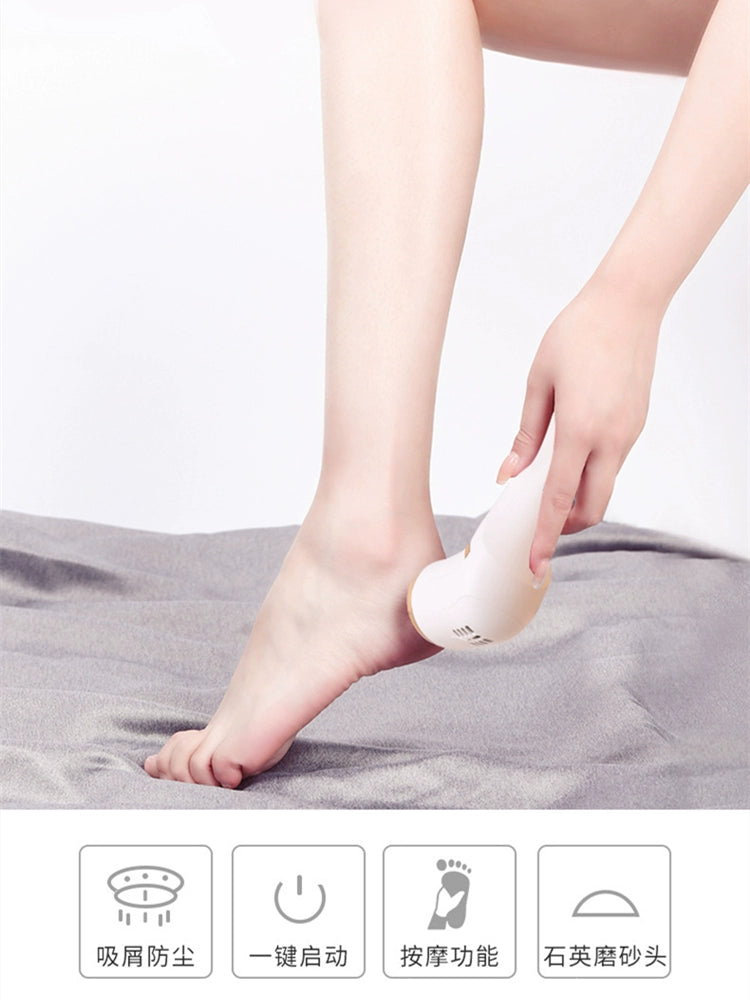 Household Electric Pedicure Tool Dead Skin Removing Calluses USB Rechargeable Digital Display Electric Vacuum Automatic Foot Grinding Pedicure Device