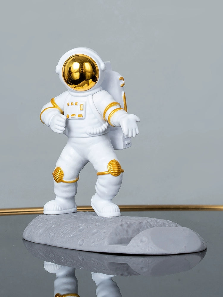 Astronaut Mobile Phone Desktop iPad Bracket Decoration Spaceman Decoration Binge-Watching Tool Graduate Day Gift