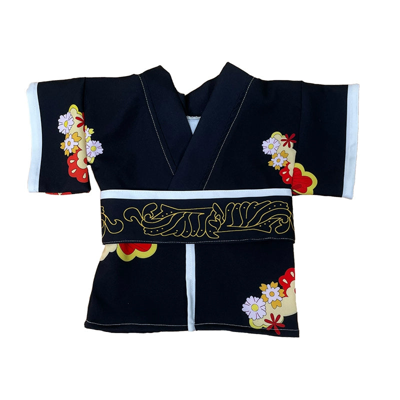 Kimetsu No Yaiba Pet Cos Photo Props Supplies Spring and Summer Cat Clothes Stove Door Tanjirou Kimono Haori Bathrobe