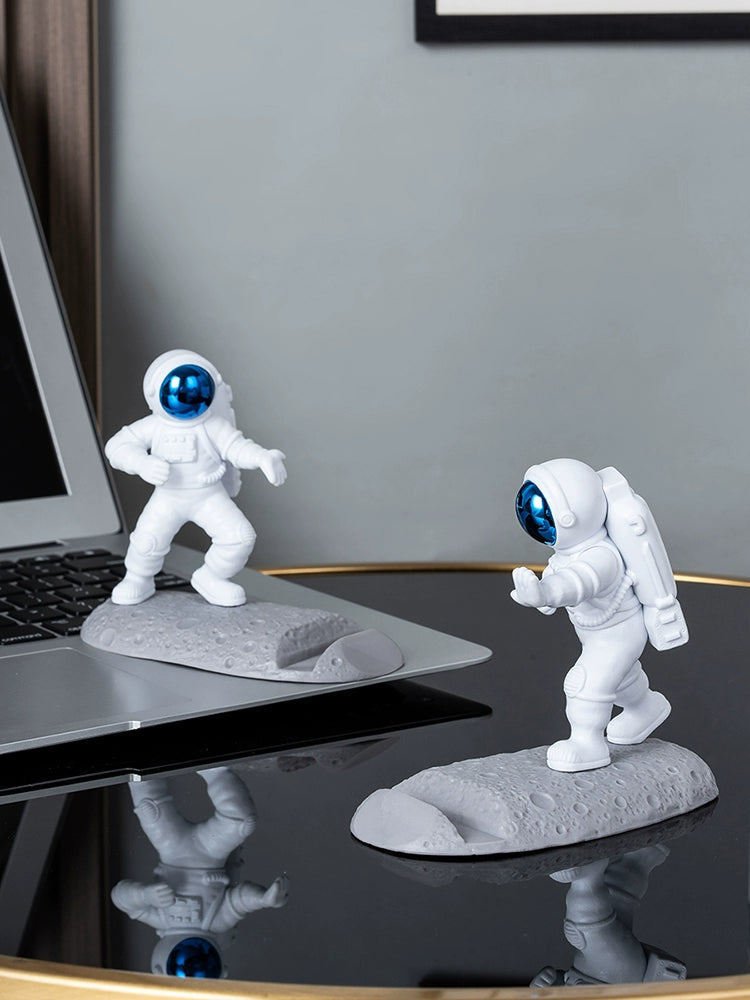 Astronaut Mobile Phone Desktop iPad Bracket Decoration Spaceman Decoration Binge-Watching Tool Graduate Day Gift