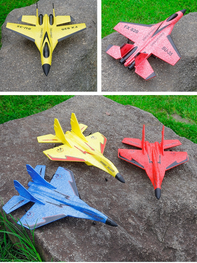 Migsu 27 Electric Remote Control Foam Gliding Aircraft Fighter Model Aircraft Assemble Children's Drop-Resistant Outdoor Toys