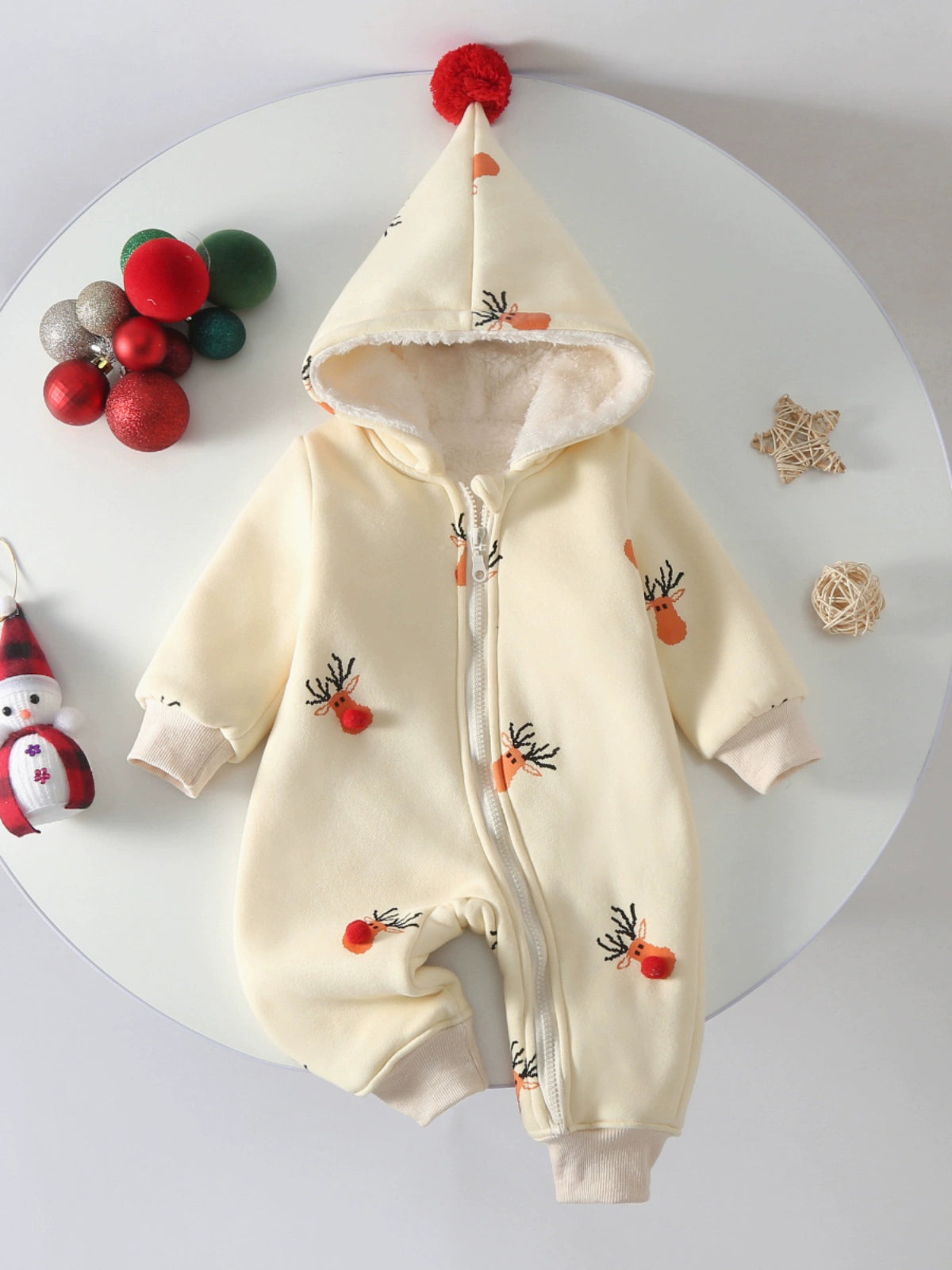 Baby Winter Clothes Zip-up Shirt Going out Rompers Jumpsuit