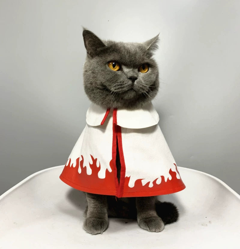 Naruto Cat Cloak Cat Clothes Summer Thin Anti-Hair Loss Air Conditioning Room Clothes Cos Ninja Dress up