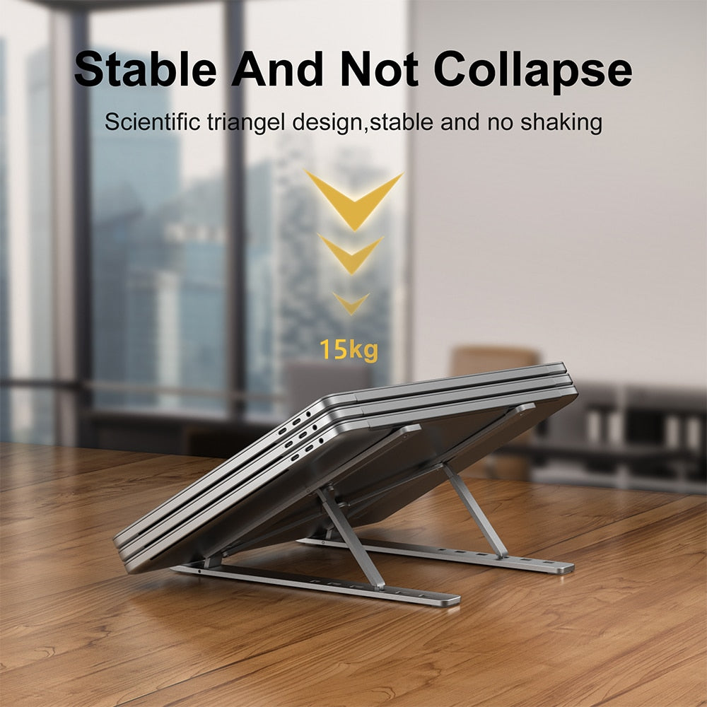 Foldable Laptop Stand Notebook Support Base Cooling laptop Bracket Universal Computer Holder Accessories For Macbook iPad Tablet