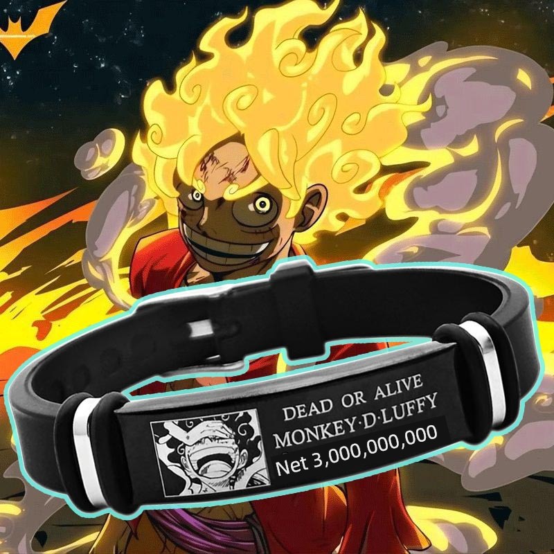 One Piece Wanted Anime Bracelet Peripheral Bracelet Luffy Eslo Birthday Gift Men's Sauron Personalized Garage Kit