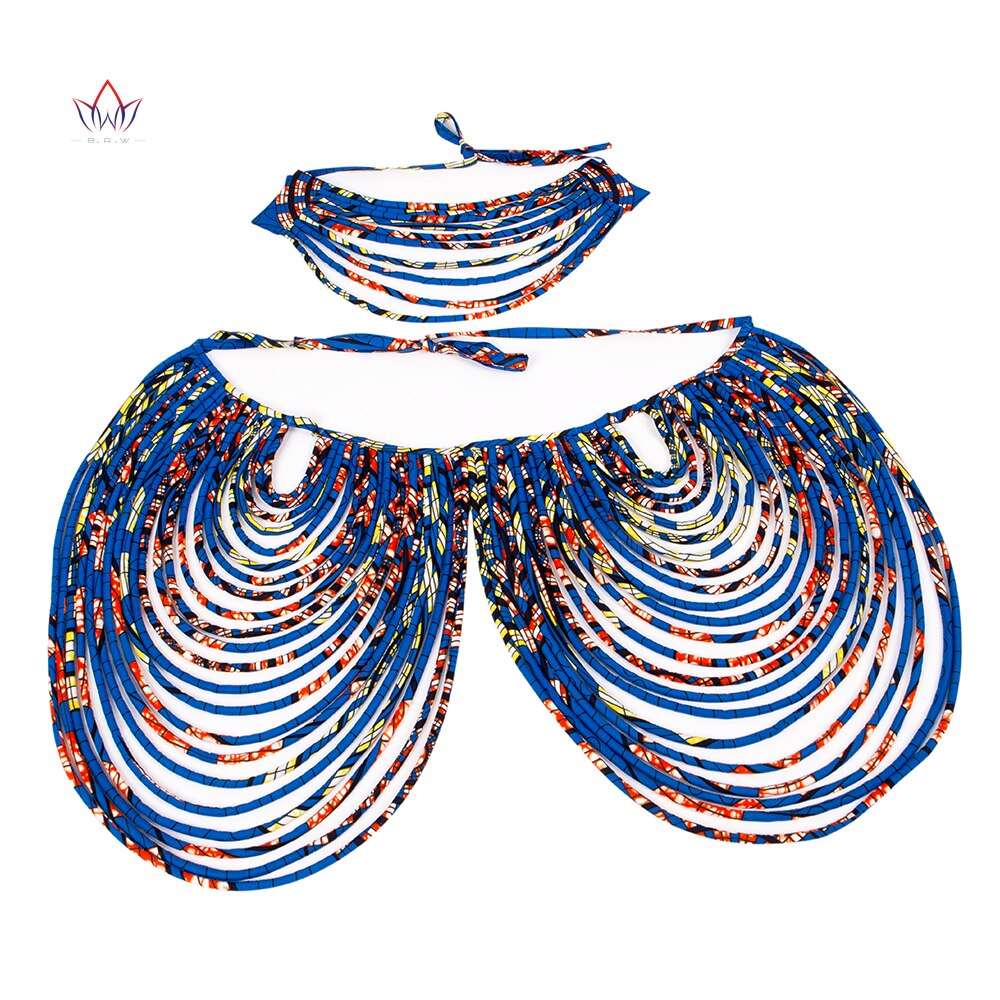 African Elegance in Every Strand: Handmade Ankara Multi-Strand Necklace