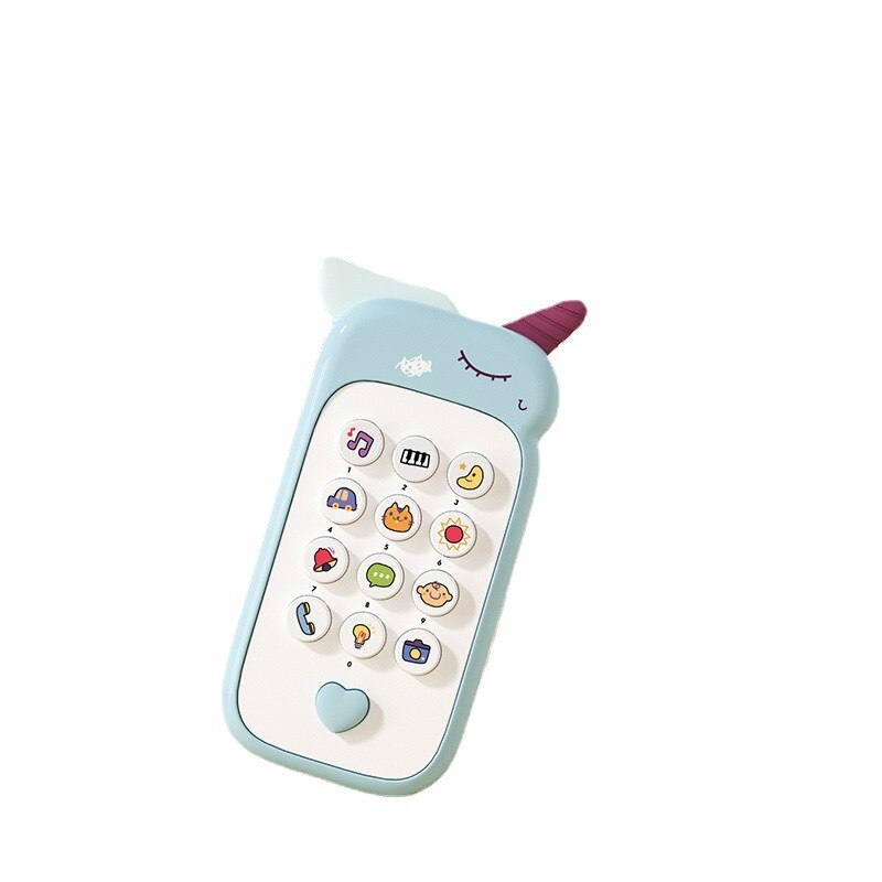 Baby Phone Toy Music Sound Telephone Sleeping Toys With Teether Simulation Phone Kids Infant Early Educational Toy Kids Gifts