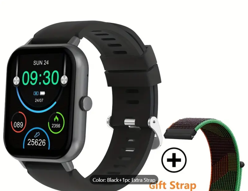 Smart Watch 1.83'' Full Touch Screen: 100+ Sport Modes, Ai Control, Games, Smart Watch For Android & IOS Phones - Perfect For Women & Men!