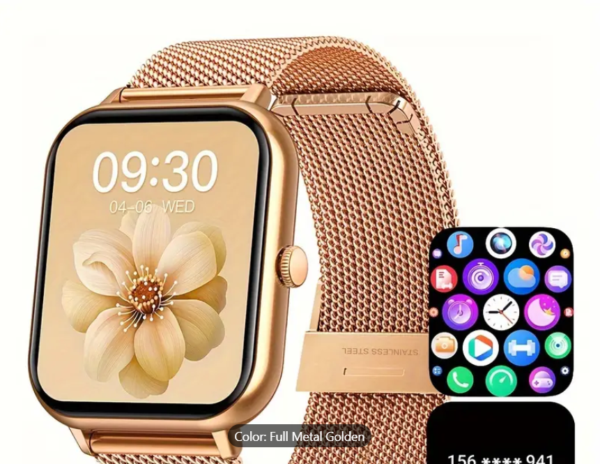 Smart Watch 1.83'' Full Touch Screen: 100+ Sport Modes, Ai Control, Games, Smart Watch For Android & IOS Phones - Perfect For Women & Men!