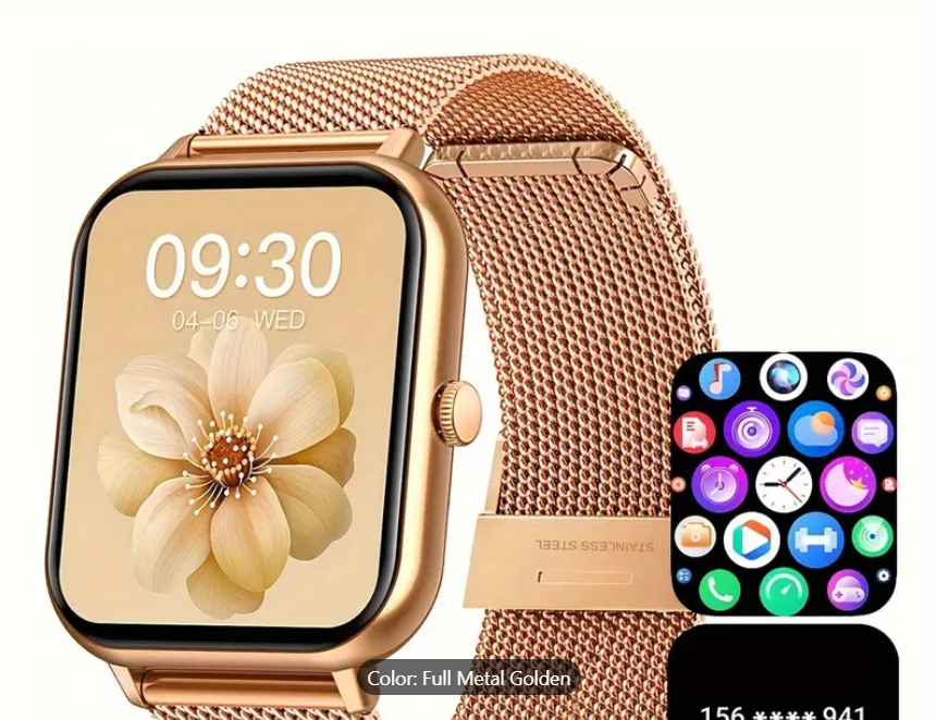 Smart Watch 1.83'' Full Touch Screen: 100+ Sport Modes, Ai Control, Games, Smart Watch For Android & IOS Phones - Perfect For Women & Men!