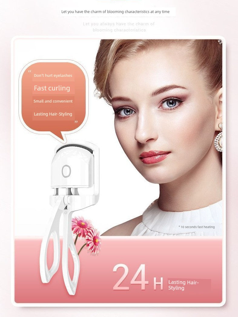 Yi Mengling Same Style Electric Heating Eyelash Curler Electric Hot Eyelash Heating Electric Eyelash Curler Eyelash Handy Gadget Intelligent Temperature Control