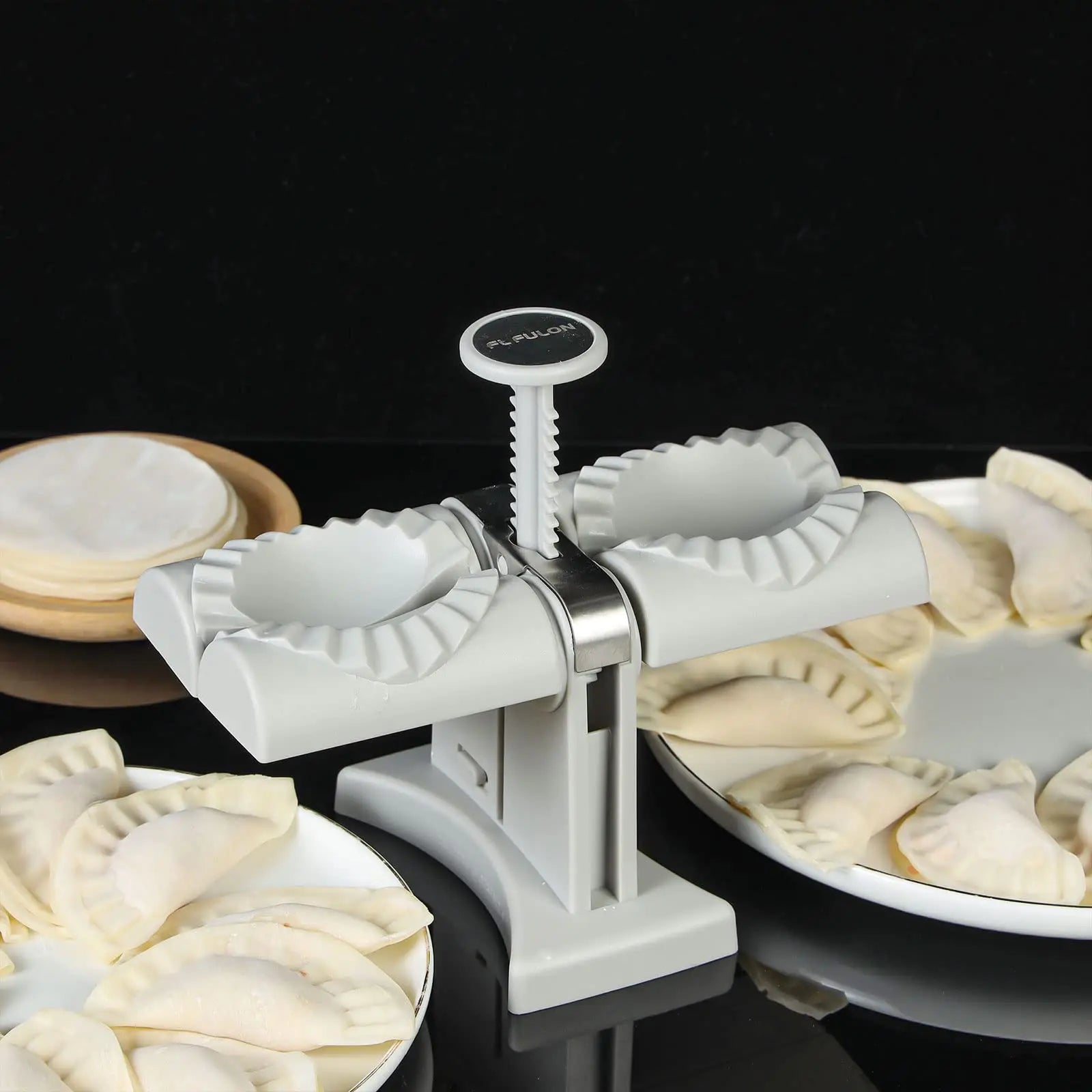 Dumpling Maker Machine ,household Double Head Automatic Dumpling Maker Mould Automatic Dumplings Maker Lazy Dumplings Maker,Make One Bite Dumpling Quickly for Home, Kitchen Gadgets - Image #1