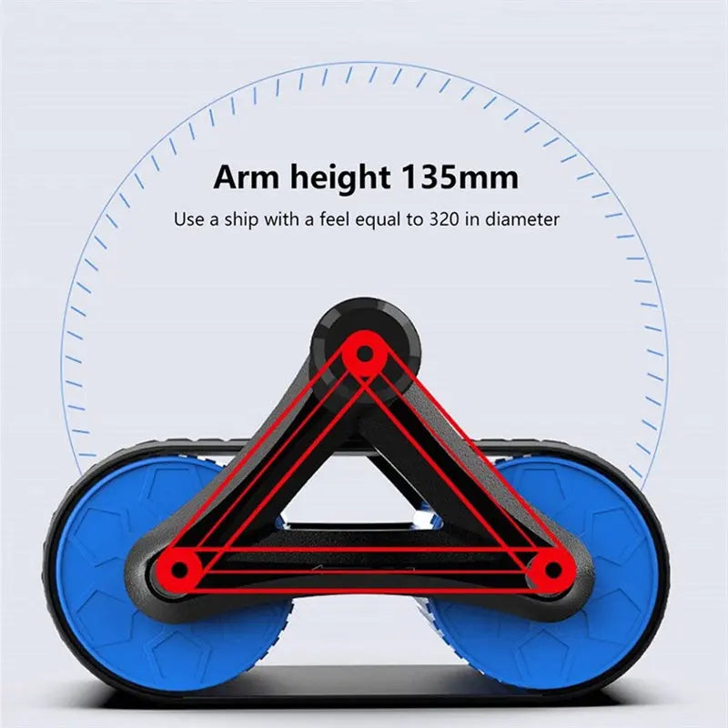 Double Wheel Abdominal Exerciser Women Men Automatic Rebound Ab Wheel Roller Waist Trainer Gym Sports Home Exercise Devices - Image #8