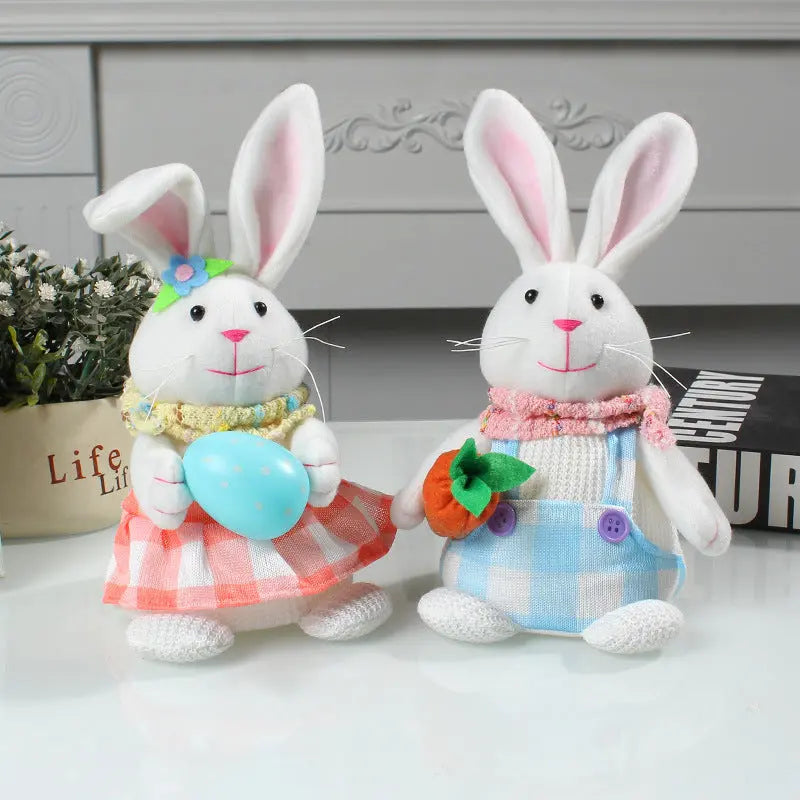 Easter Cartoon Cute Newspaper Egg Radish Luminous Rabbit Tabletop Decoration - Image #5