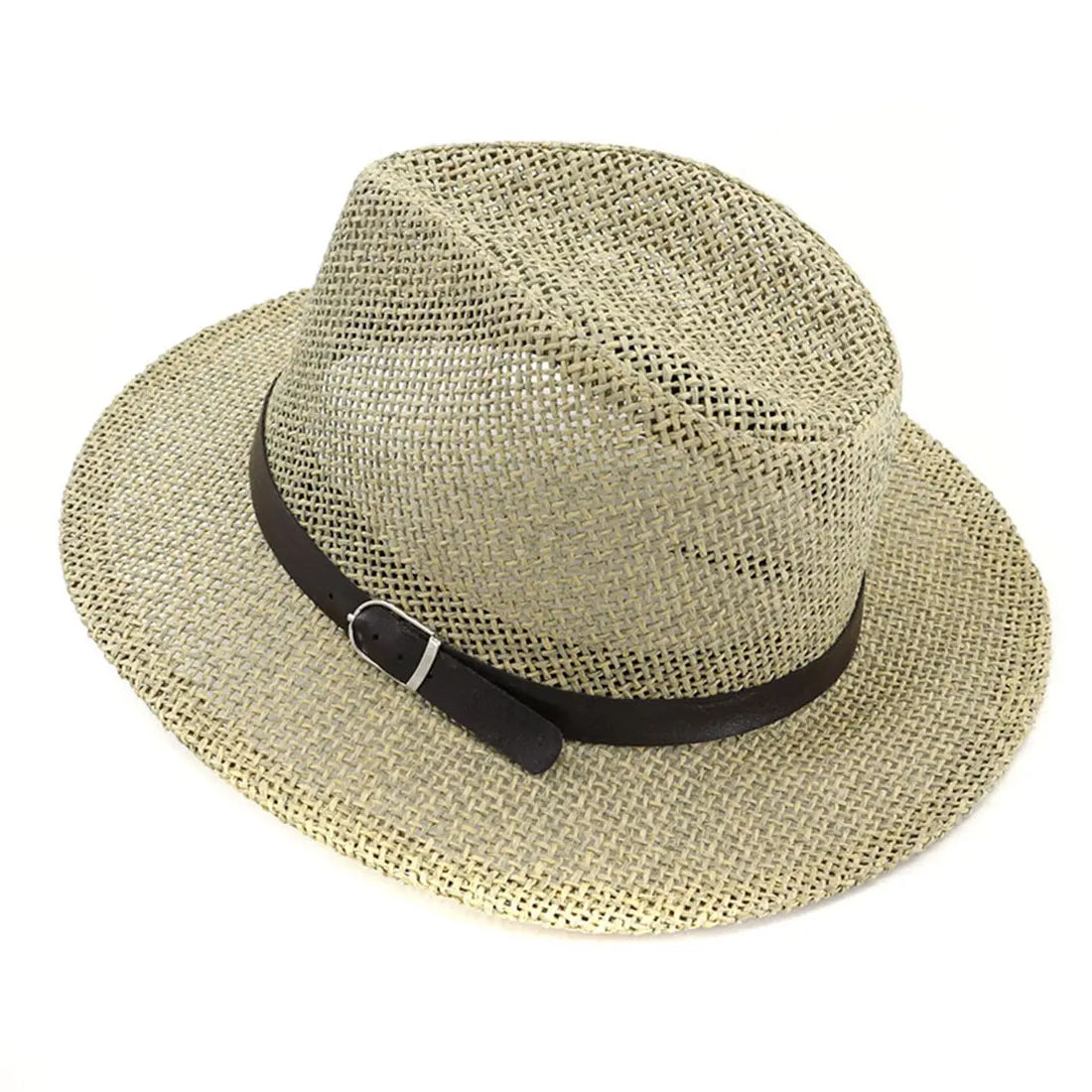 Panama Straw Hat European And American Sun Protection Summer Sun Protection Travel Beach Woven Top Hat - Image #4