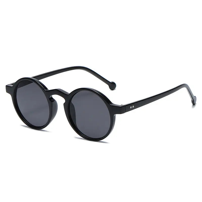 Small Round Frame All Match UV Protection Sunglasses - Image #5