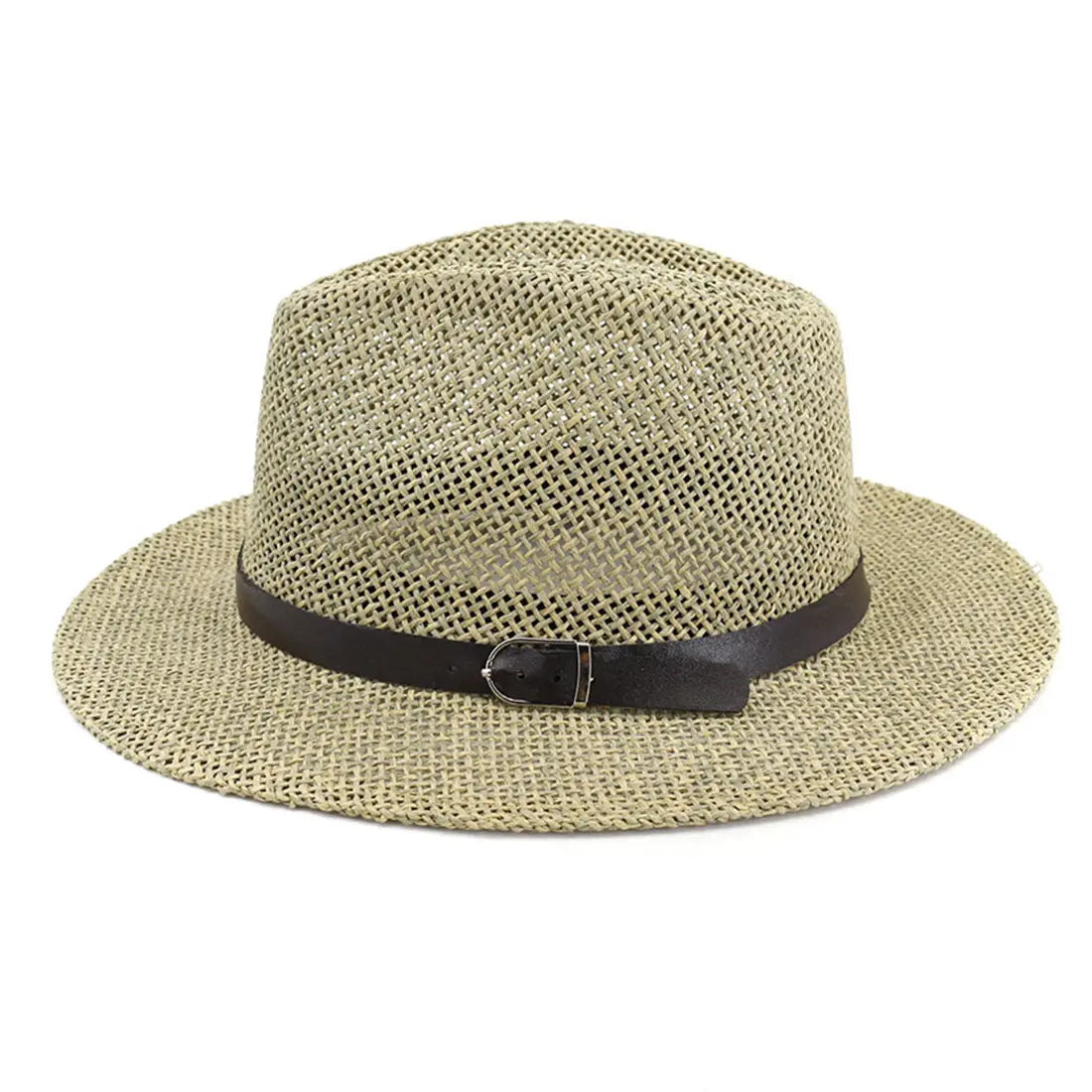 Panama Straw Hat European And American Sun Protection Summer Sun Protection Travel Beach Woven Top Hat - Image #2