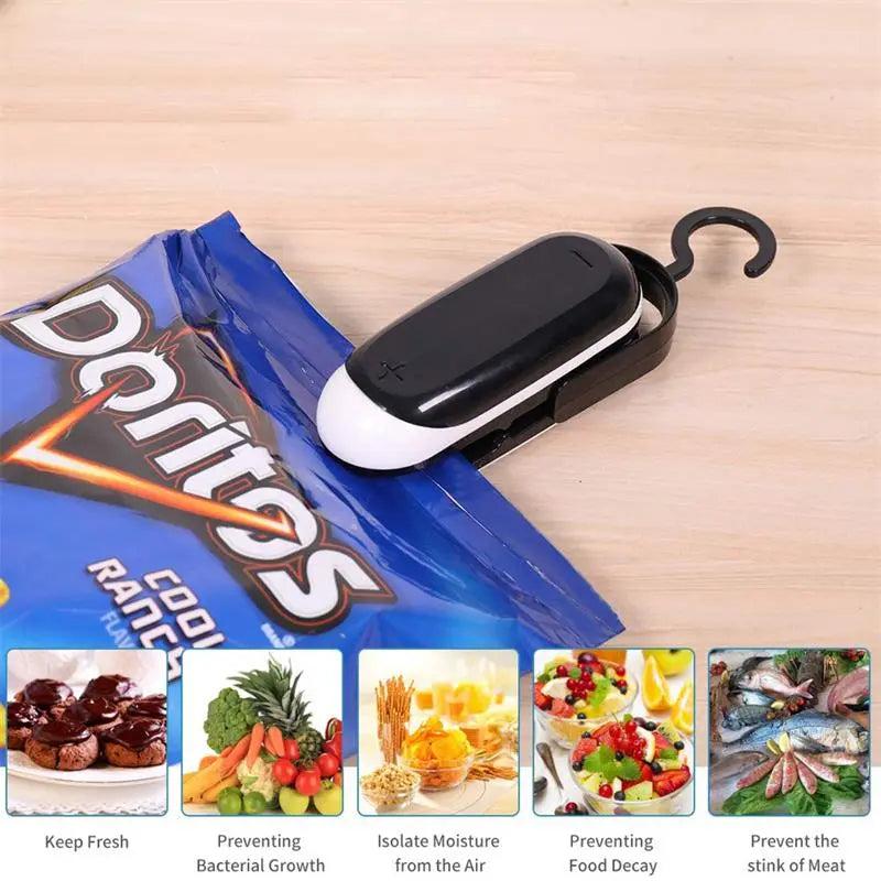 1PCS Mini Portable Sealer Heat Sealing Machine Package Sealer Bags Thermal Plastic Food Bag Closure Packing Kitchen Accessories - Image #1